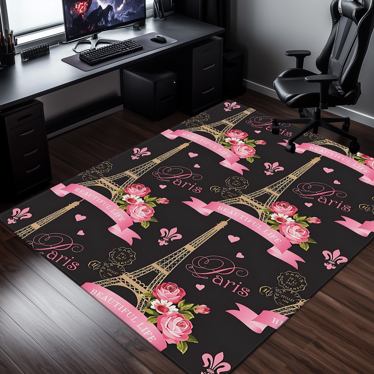 Home Textiles Paris - Dywanik do sypialni w stylu vintage
