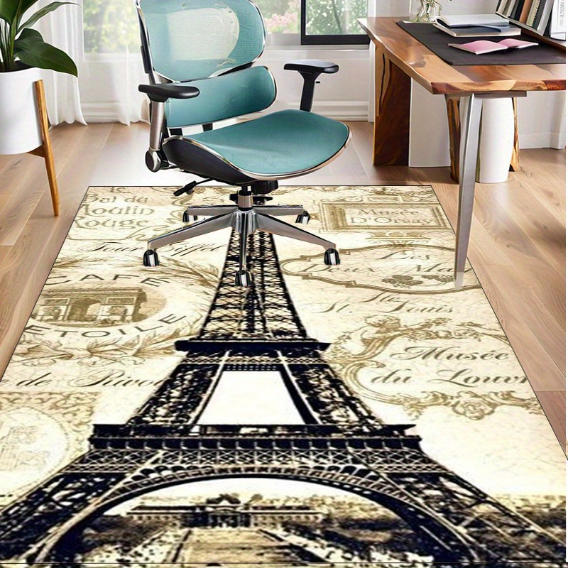 Home Textiles Paris - Dywan z motywem Wieży Eifel w