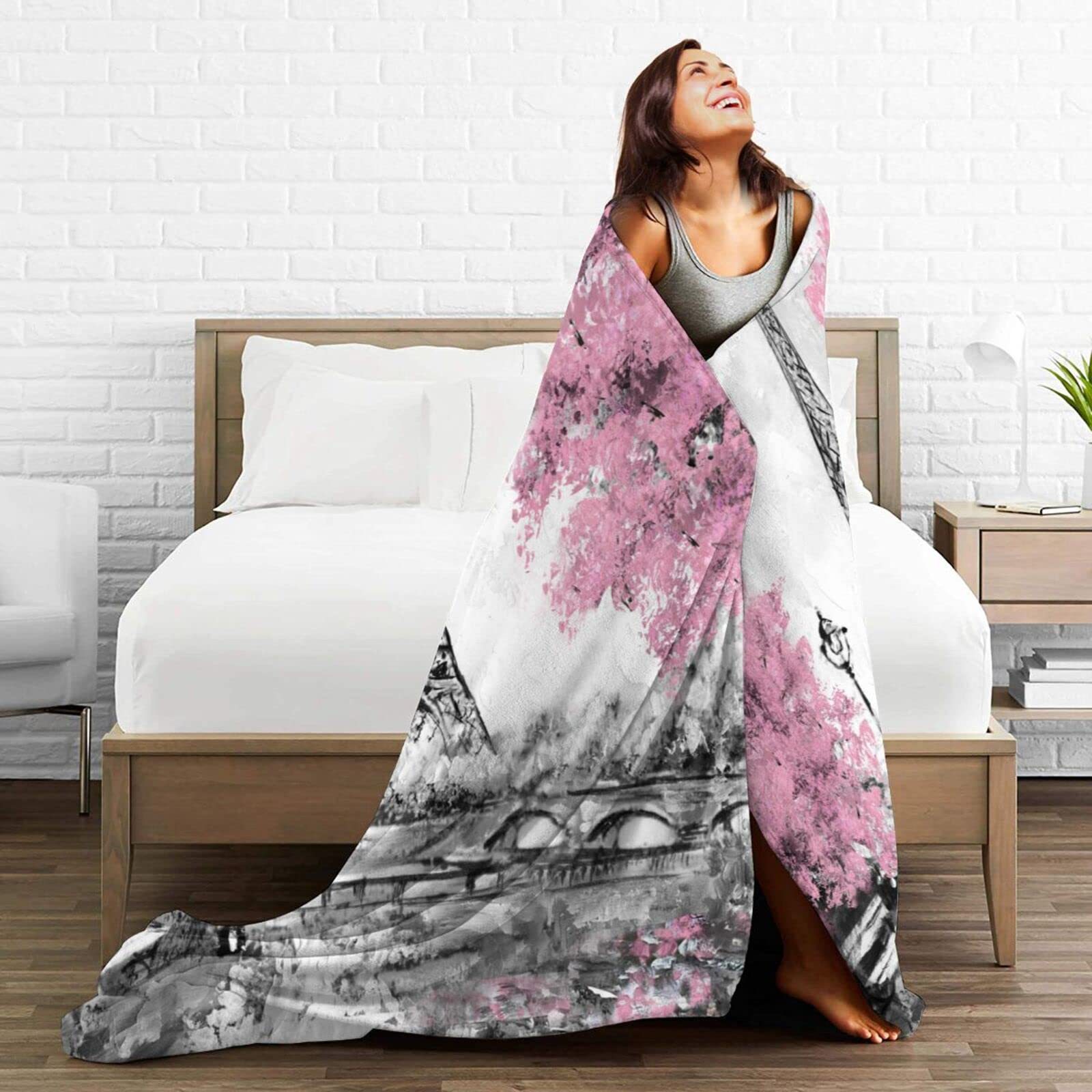 Koc z nadrukiem Wieży Eiffla w – Home Textiles Paris recenzja i cena