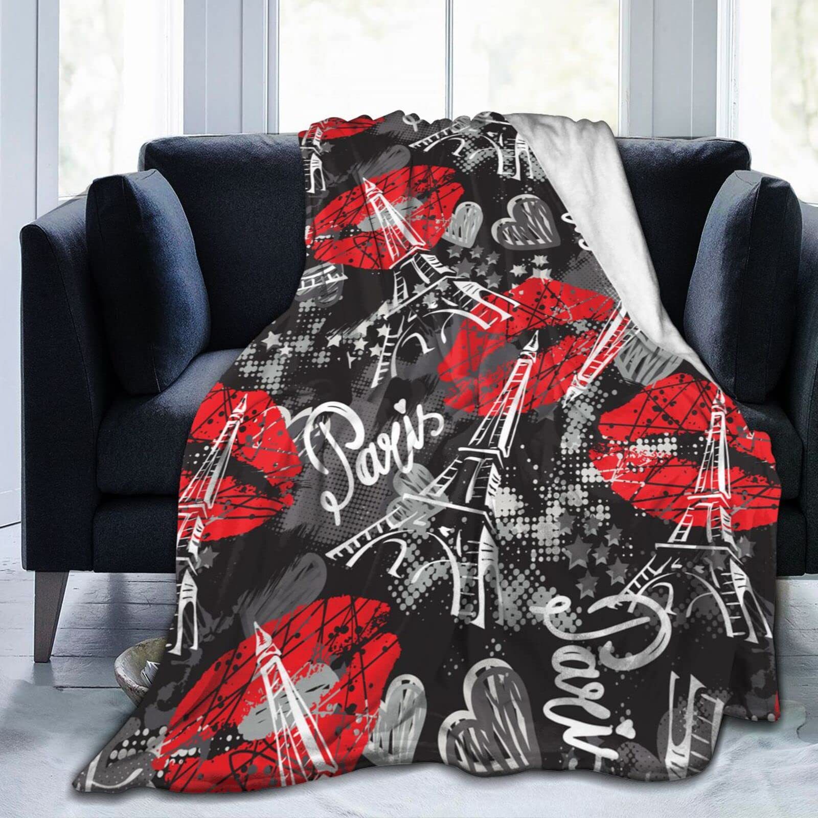 Koc z nadrukiem Wieży Eiffla w – Home Textiles Paris recenzja i cena