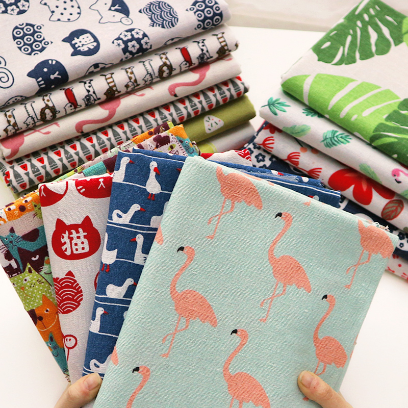 Tkanina lniana z nadrukiem fla – Hot Home Of Textiles recenzja i cena