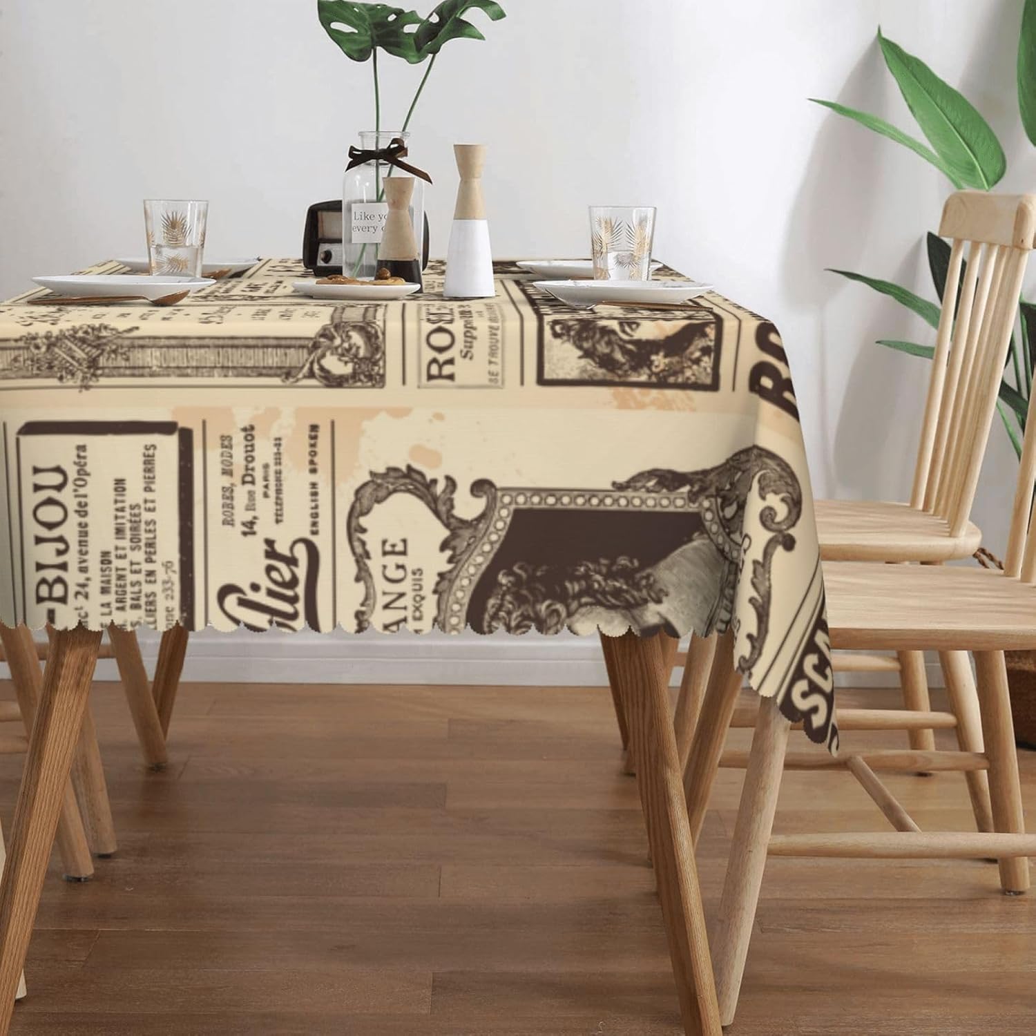 Obrus w stylu vintage z motywe – Home Textiles Paris recenzja i cena