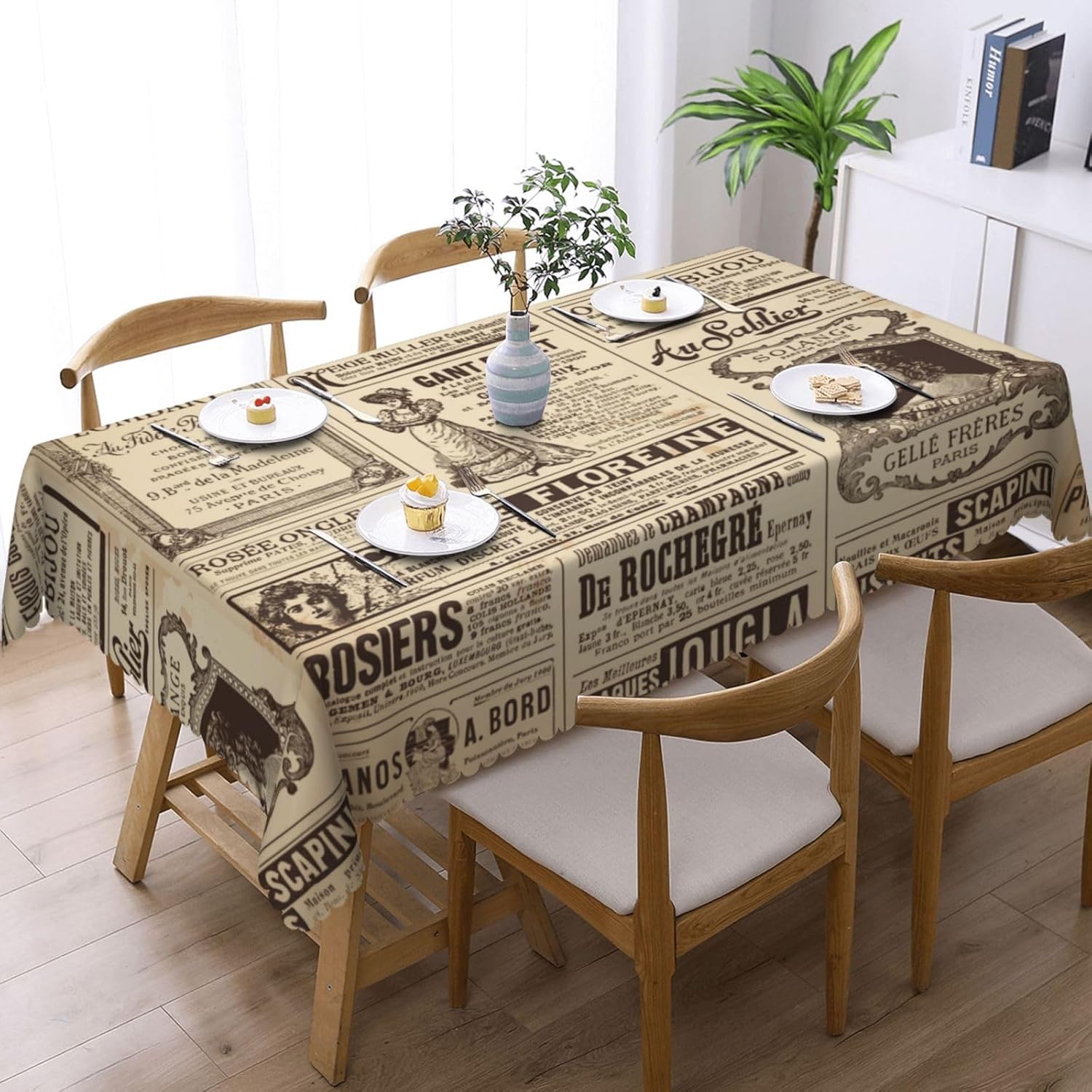Obrus w stylu vintage z motywe – Home Textiles Paris recenzja i cena