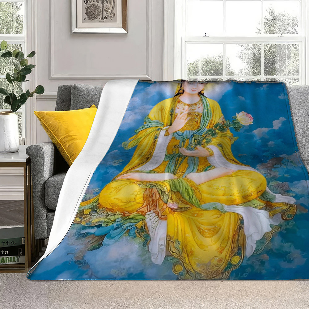 Koc z nadrukiem Guanyin Bodhis – Home Textiles Images recenzja i cena