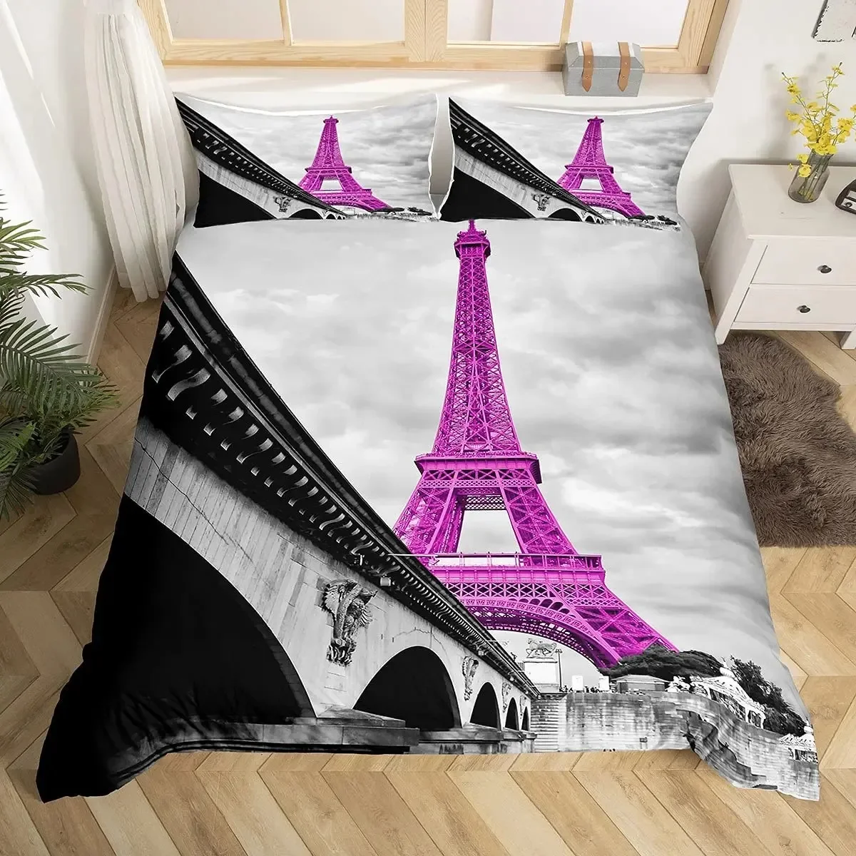 Zestaw pościeli z motywem Wież – Home Textiles Paris recenzja i cena