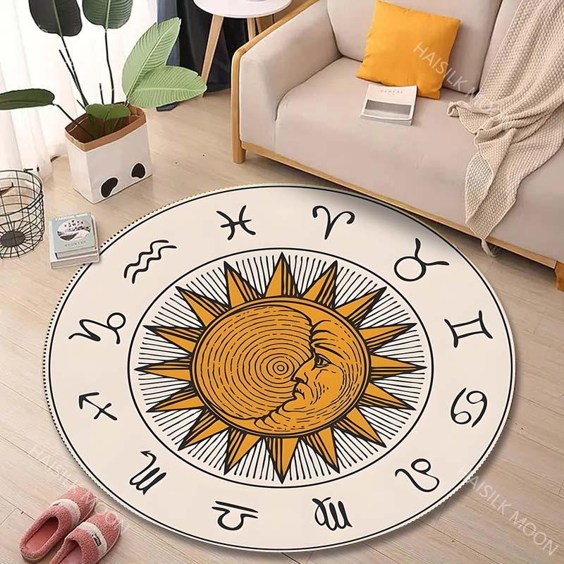 1 szt. Dywan okrągły z nadruki – Home Textiles Images recenzja i cena
