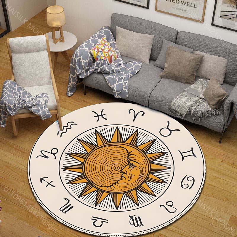 1 szt. Dywan okrągły z nadruki – Home Textiles Images recenzja i cena