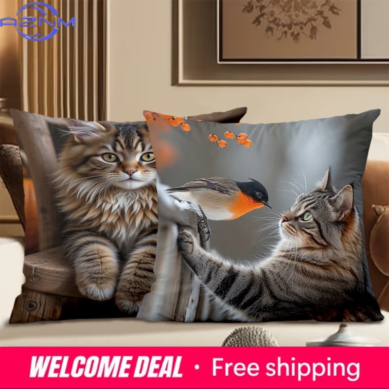 Urocze poduszki z kotami z róż – Home Textiles Images recenzja i cena