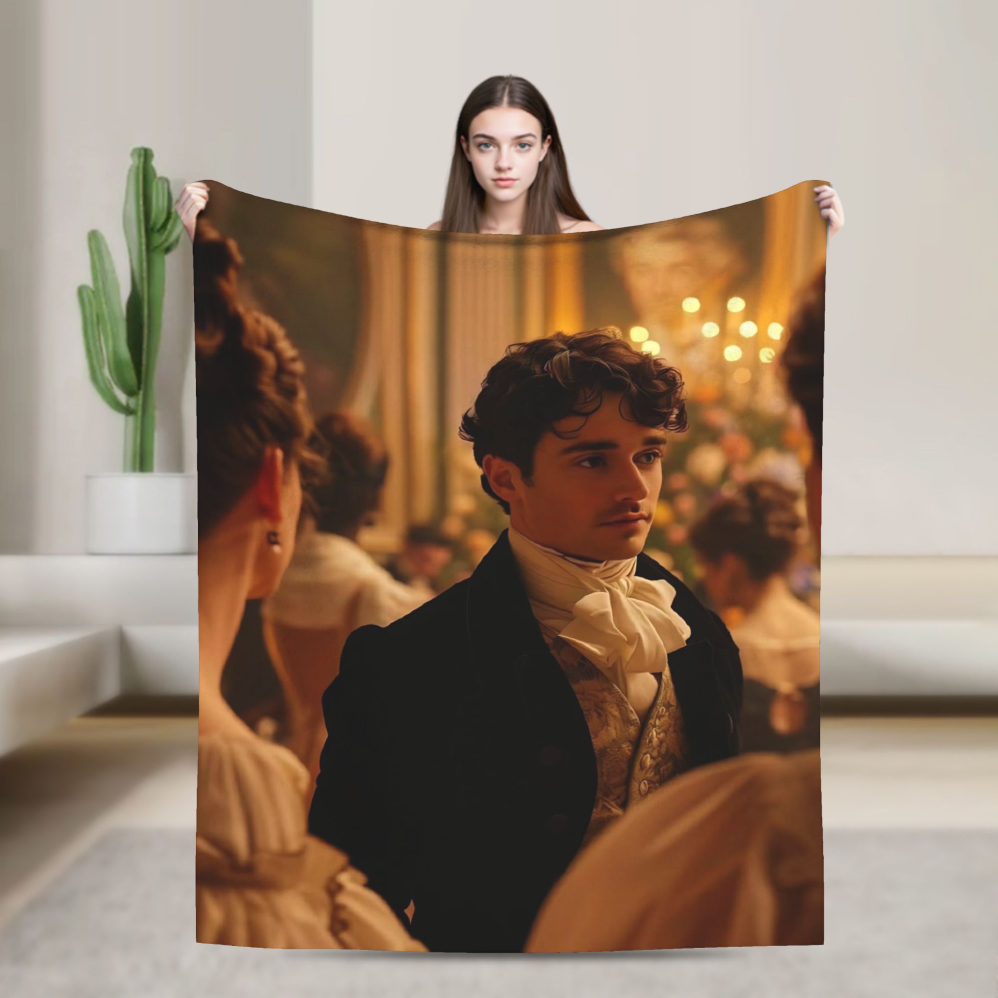 Zabawny obraz Jezusa na flanel – Home Textiles Images recenzja i cena