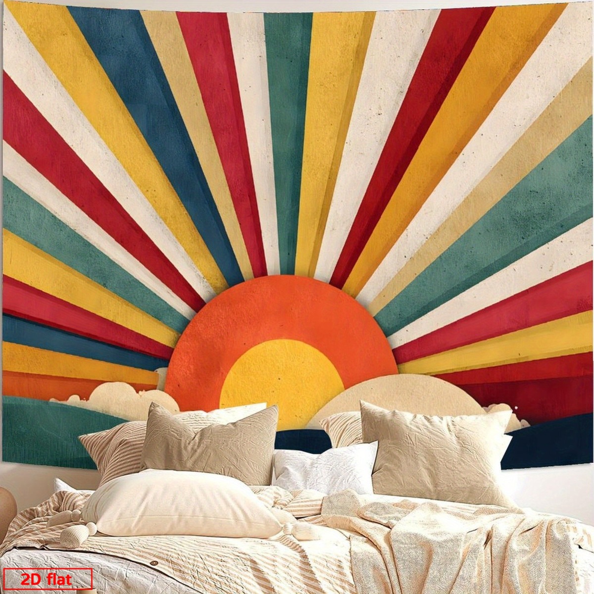 Boho Sunburst Retro Tapestry W – Sunrise Home Textiles & Apparel recenzja i cena
